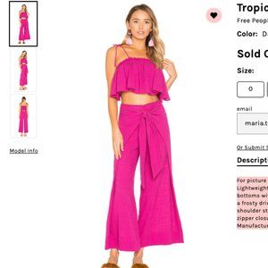 Free People Pink Tropic Babe Set